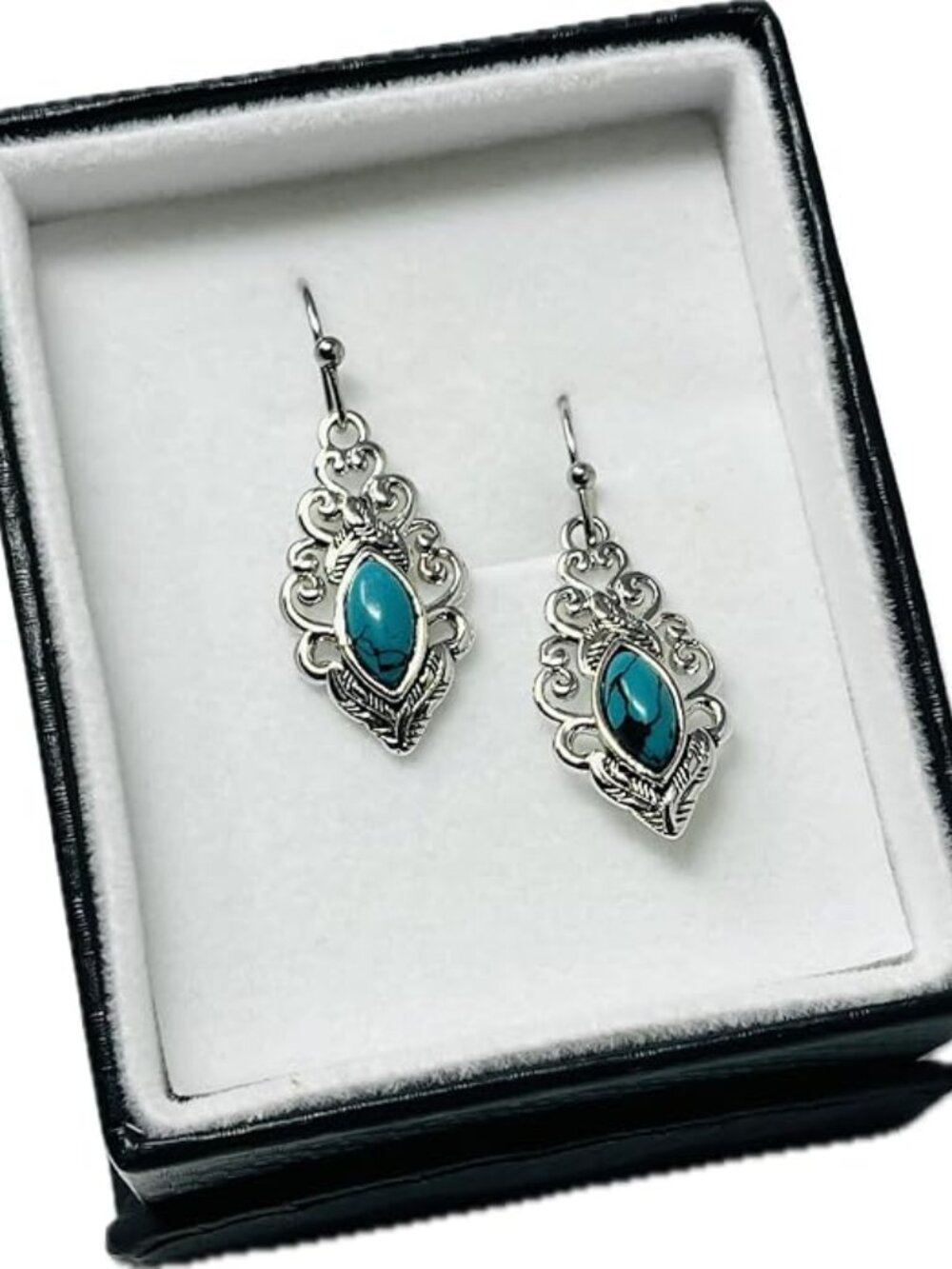 Montana Silversmiths Western Lifestyle Crafted Turquoise Drop/Dangle Earrings
